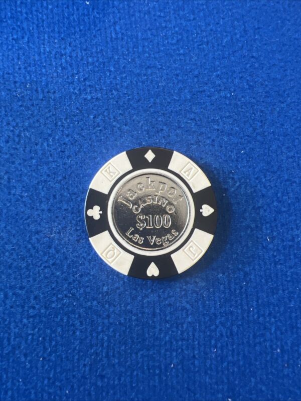 $100 JACKPOT CASINO Las Vegas Nevada Red + FREE Mystery Bonus Poker Chip