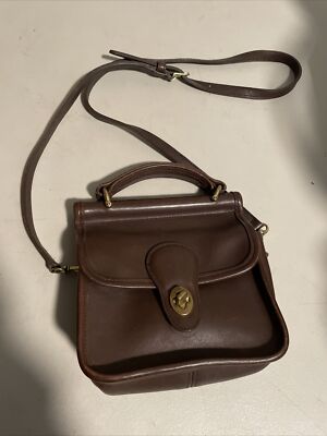 Vintage Coach Winnie Brown Turnrock Bag
