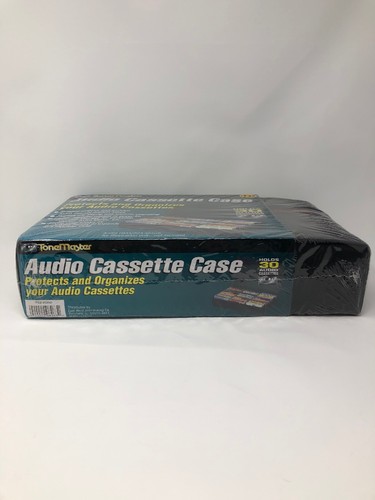 NEW Vtg ToneMaster 30 Cassette Tape Soft Storage Holder Black Carrying Case