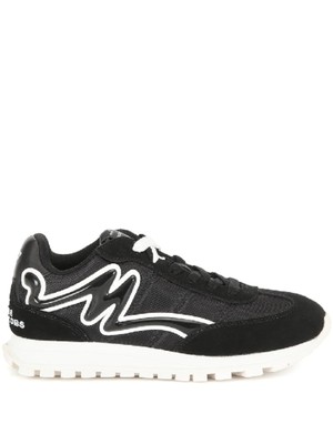 

MARC JACOBS Женские черные кроссовки на платформе 1/2 дюйма The Jogger Wedge Athletic Sneakers, Черный, 35