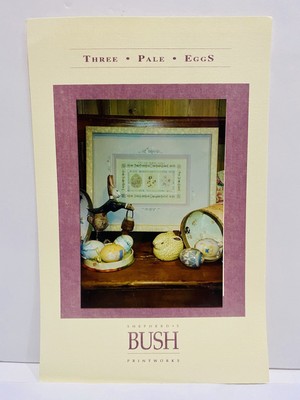 Vintage Shepherds Bush Three Pale Eggs Silk Threads Button Cross Stitch Kit