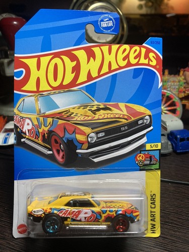 2023 Hot Wheels ~ '68 Chevy Copo Camaro Yellow Variant Art Cars