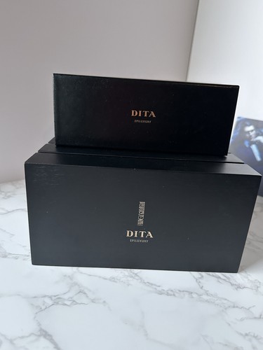 Pre-owned Dita Epiluxury Limited Edition Eplx.8 Des008-a-03 Rose Gold Black Iron Polarized In Gray