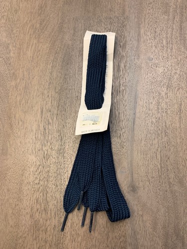 Penguin Fat Shoe Laces Flat Sport Laces Navy Blue 45” Length 1