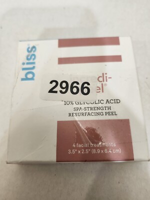 BLISS Incredi-Peel - 4 CT Facial Treatments - Brand NEW - FREE SHIPPING