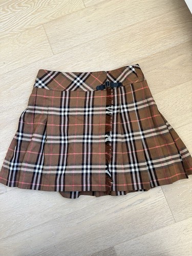 Burberry Blue Label Classic NovaCheck Tartan Pleated Kilt