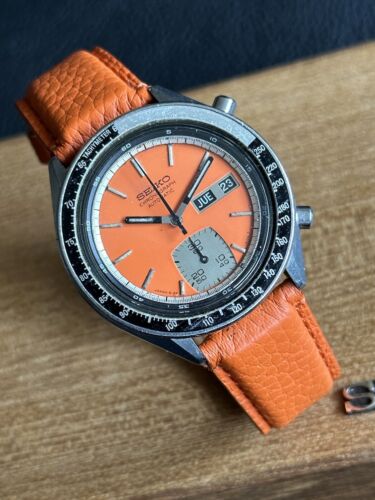Seiko 6139 6040 Chronograph Ghost Orange Mens Automatic Seiko 6139 6040 Chronograph Ghost Orange Mens Automatic