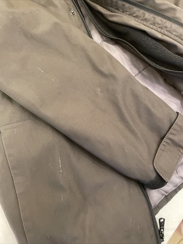 Calvin Klein Water Resistant Dual-Zip Wind Guard Protection Lined Jacket Brown M