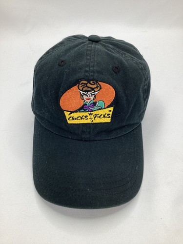 帽子 S lace up hunting cap black Chicks With Picks “Kiss My Axe” Fashion Black Cotton