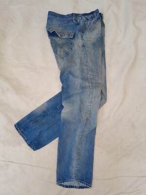 Levi s Engineered Twisted Jeans Mens 32 x 33 Blue Straight European Styling