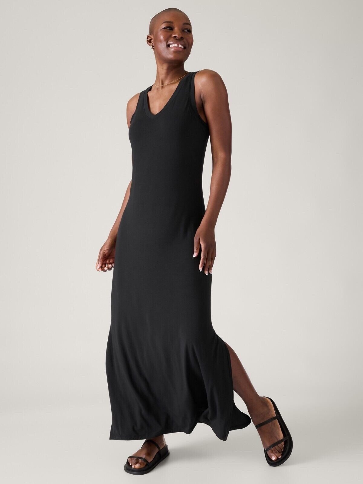 ATHLETA - ★misa★ Athleta Santorini Maxi Dress | Black Small Petite #846514