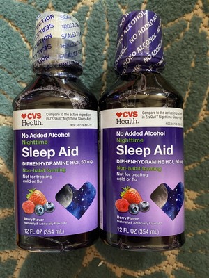 CVS Zzzquil Nighttime Pain Relief Sleep Aid Liquid, 12 fl oz, 2 Ct