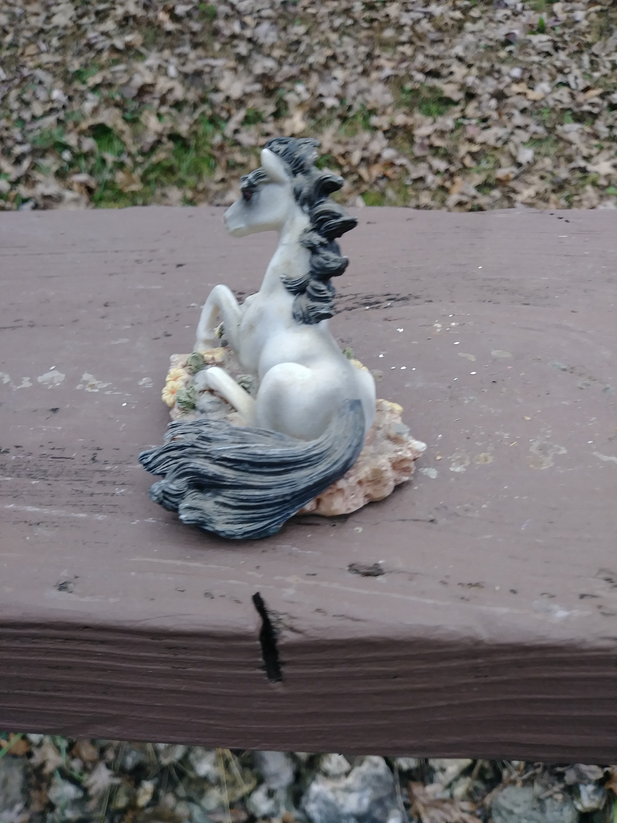 Small Horse Figurine Resin Animal Collectible Pre-owned