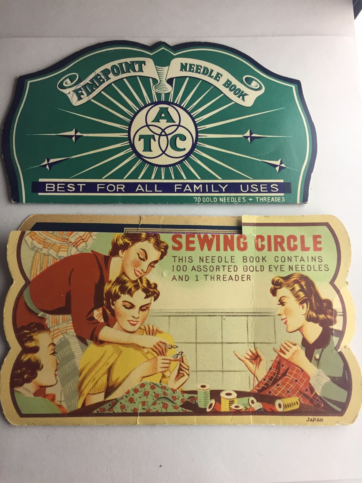 Vintage Sewing Needle Packages Lot