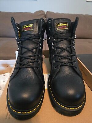 dr doc martens 10963 black leather air cushion boots mens 9 m 255141458780