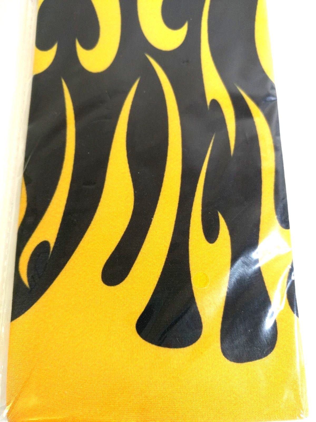 Book Cover Super Stretch Reusable flames orange yellow black new
