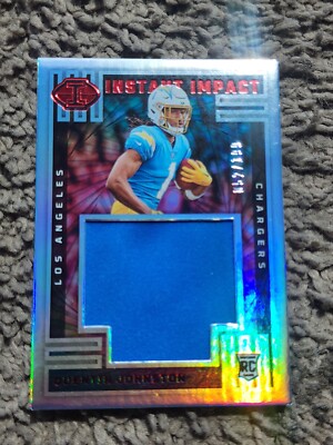 QUENTIN JOHNSTON/199  RED INSTANT IMPACT PATCH 2023 PANINI ILLUSIONS 