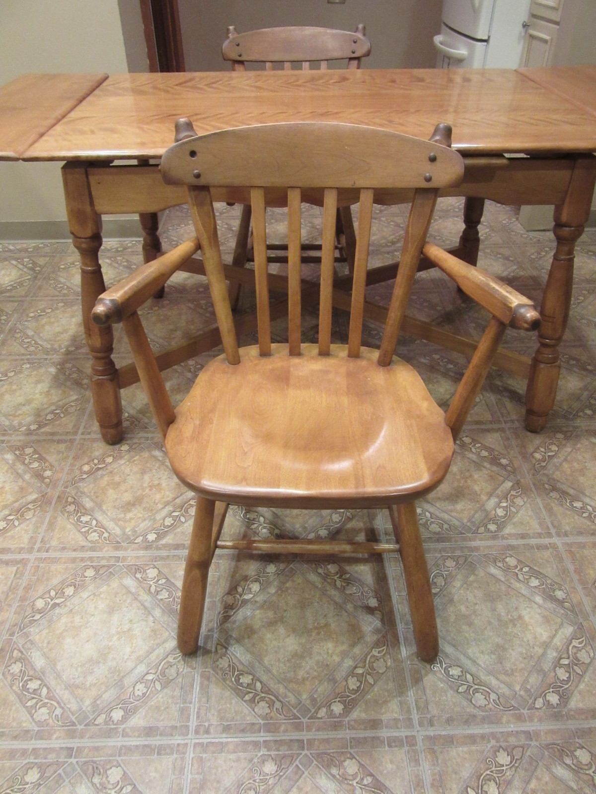 antique dining room table and chairs