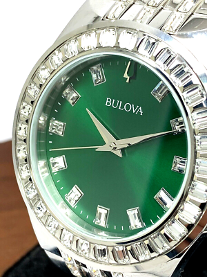 Green bulova online watch