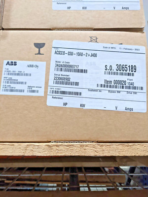 ABB Drive 240 VAC 3HP 3 Phase w/ Keypad ACS320-03U-10A8-2+J400