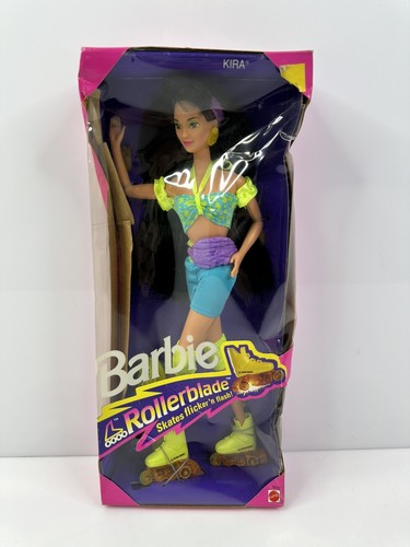 鬼キラー・リエディット！First Class / Candy Vintage 1991 Barbie 2218 Rollerblade Kira Doll Blue Yellow