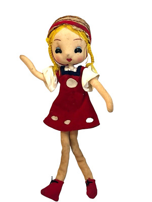 vintage 1964 Holiday Fair Hedaya Miss Twisty Japan Big  Eyes Poseable Doll