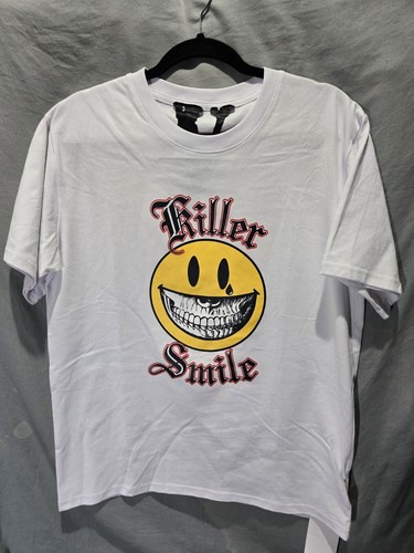 Vlone Killer Smile T Shirt NWT White Size Large Smiley Face