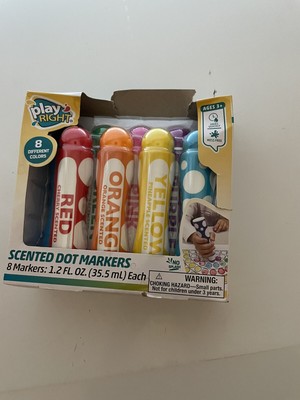 8 Color Scented Children's Dot Markers Washable Easy Grip Non-Toxic