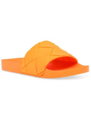 Женские оранжевые спортивные горки для бассейна STEVE MADDEN, одухотворенные сандалии-горки на платформе 6