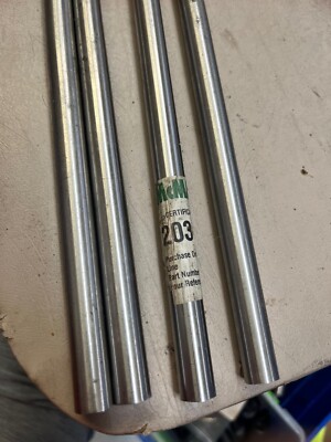1 Precision Ground Shaft Steel Round Rod Bar 1/2'' Dia x 36'' McMaster Carr 1045?
