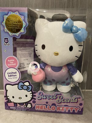 Limited Edition Sweet Scents Bubble tea Scented Sanrio Hello Kitty Plush