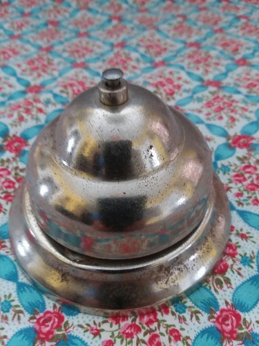Vintage Hotel Shop Metal Counter Bell