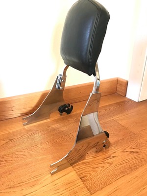 Sissy Bar Cromato 24” E Sella Banana Bianco Scintillante Per Lowrider – OG Lowrider