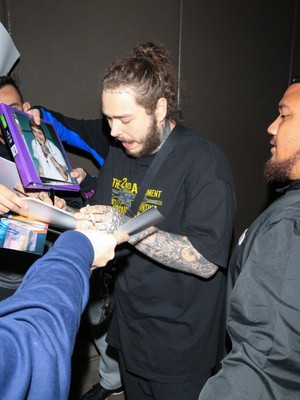 Post Malone White Iverson Autographed Signed 8x10 Photo COA #J13