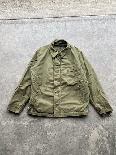 ジャケット・アウター U.S. NAVY A2 DECK JACKET LARGE VINTAGE USN US NAVY A2 DECK JACKET COLD WEATHER 1979 SIZE