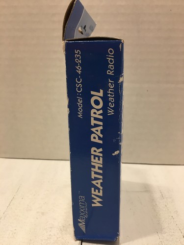 NEW Old Stock Maxxima by Panor Marine Weather RadioModel CSC-46-235