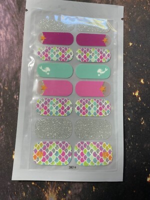 Mermaid Sparkles Nail Wraps - Sticker Nail Polish Art - Self-Stick - 16PCS