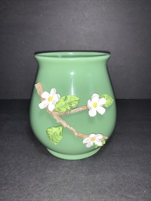 Objets d/'Art Glass Flower Vase Blue Marble Effect 32cm