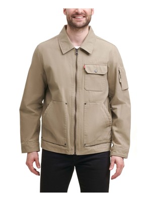 

Мужская бежевая куртка на молнии LEVI STRAUSS - CO Canvas Mechanics, Бежевый, LM1MC454