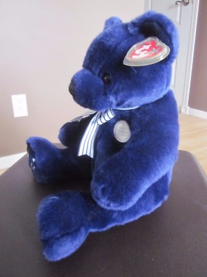 Ty Beanie Buddy New York Yankee World Class Bear 2004 MWMT