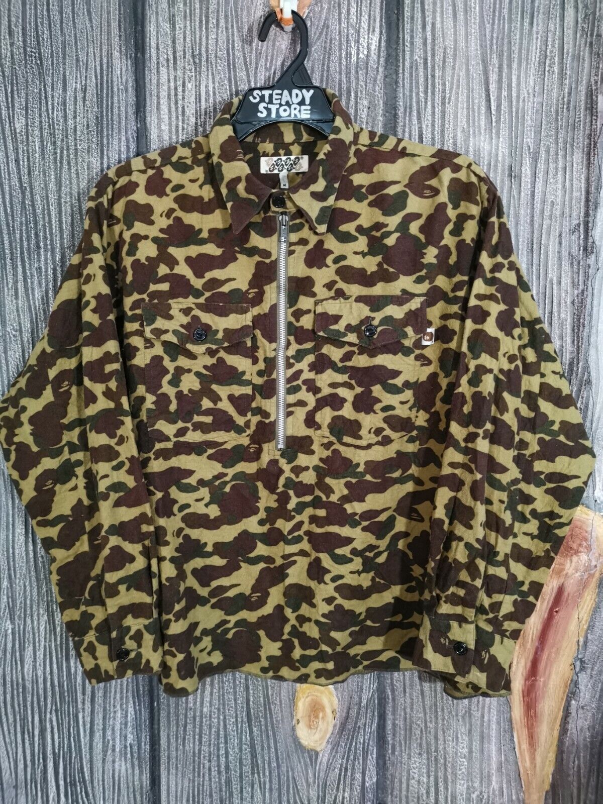 100% AUTHENTIC VINTAGE A BATHING APE BAPE FULL CAMO ZIP UP 100% AUTHENTIC VINTAGE A BATHING APE BAPE FULL CAMO ZIP UP