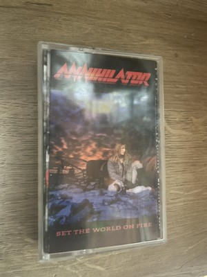 ANNIHILATOR Set the World on Fire 1993 Cassette Shock Records Tape Mike Mangini