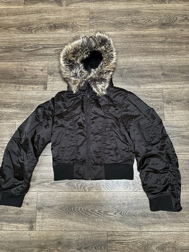 Yeezy Season 1 Cropped Fur Bomber Jacket - Size Large | eBay