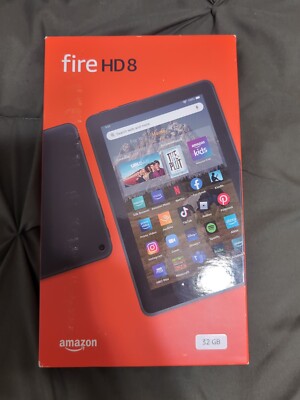 Amazon Fire HD 8 12th Gen. (2022 RELEASE) 32GB, Tablet, Wi-Fi, 8''- Black