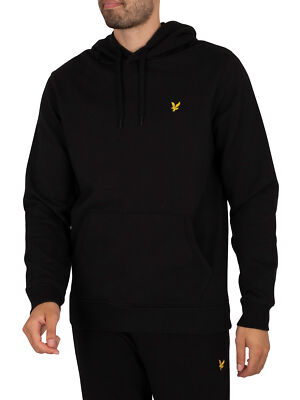 Мужской пуловер с логотипом Lyle & Scott, черный