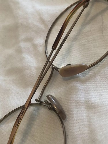 Giorgio Armani Vintage Eyeglasses Frames 642-V 816 Oval/Round 49-19-140 Italy