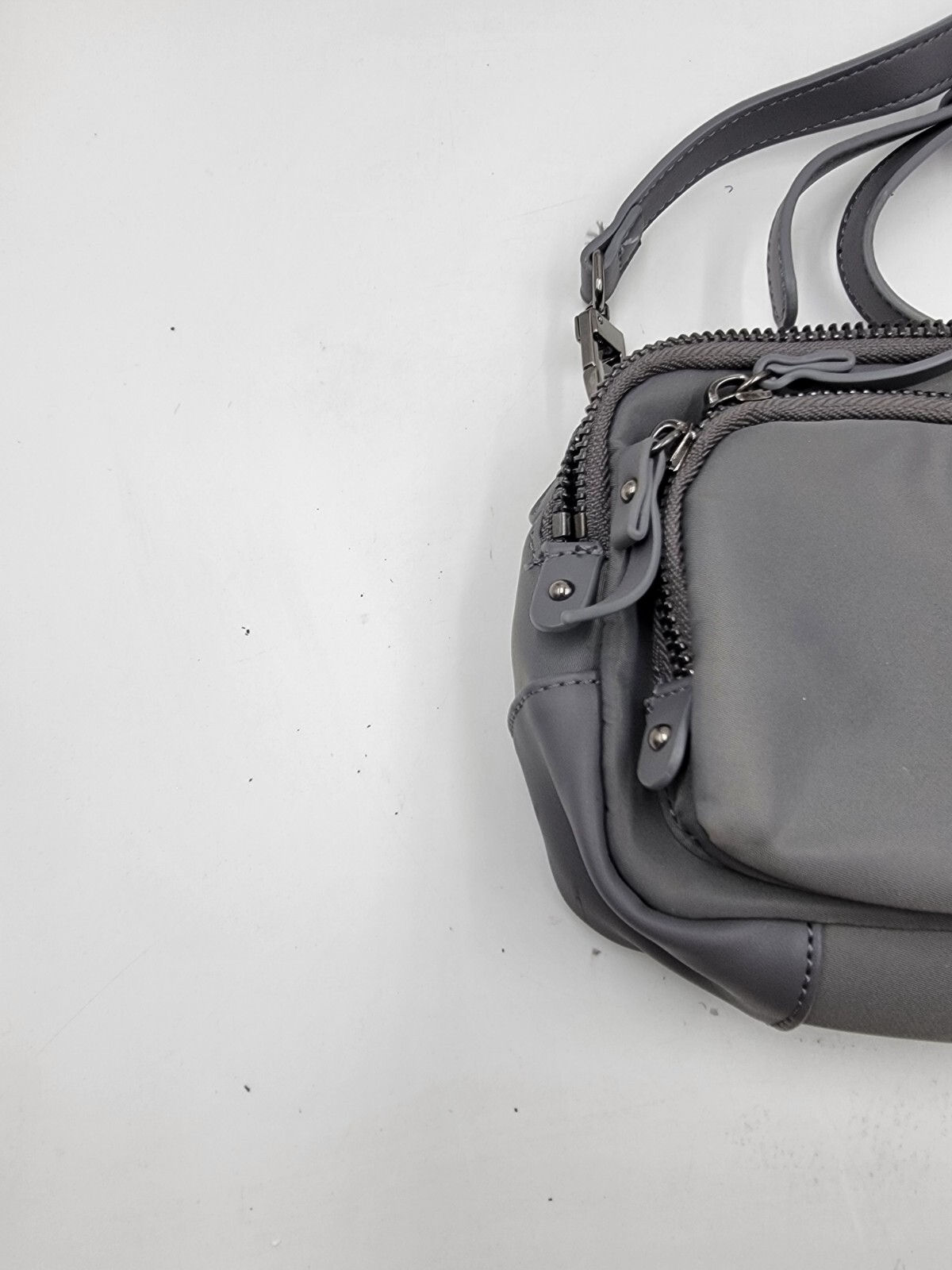 SOL AND SELENE Pristine Crossbody Bag Women's Slate Gray Adjustable Strap - Picture 2 of 15