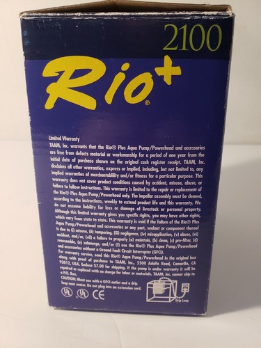 TAAM Rio+ Rio Plus 2100 Aqua Pump Powerhead 692gph from TAAM