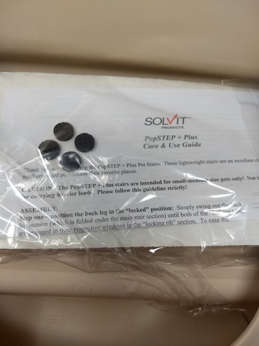 New, Brown Box Item Solvit Dog Puppy PupSTEP Plus Stairs