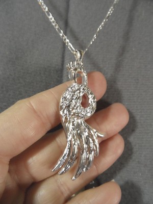 New FEATHER BIRD Charm Pendant & 26